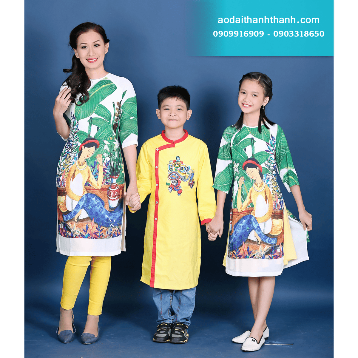 ÁO DÀI MẸ BÉ 01