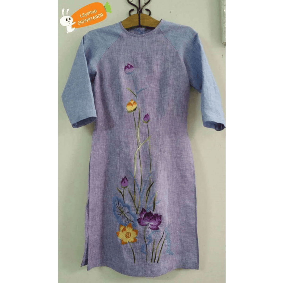 ÁO DÀI THÊU TAY 21