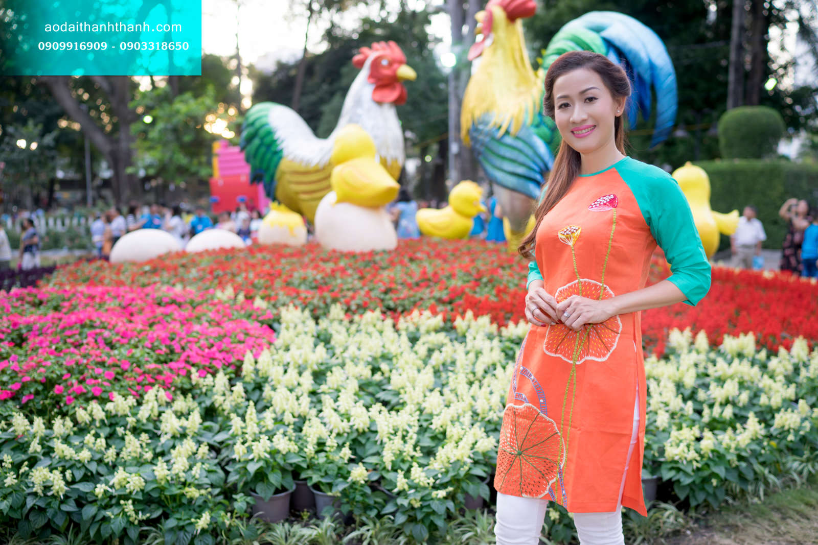 ÁO DÀI THÊU TAY 09